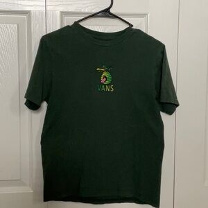 Vans Dark Green Tee Beehive logo